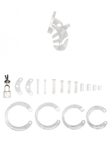 Cage de chasteté ManCage Modèle 25 - 9 x 3.5cm Transparente