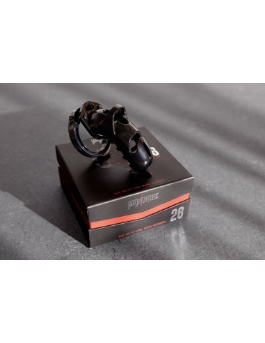 Cage de chasteté ManCage Modèle 26 - 11.5 x 3.5 cm Noire