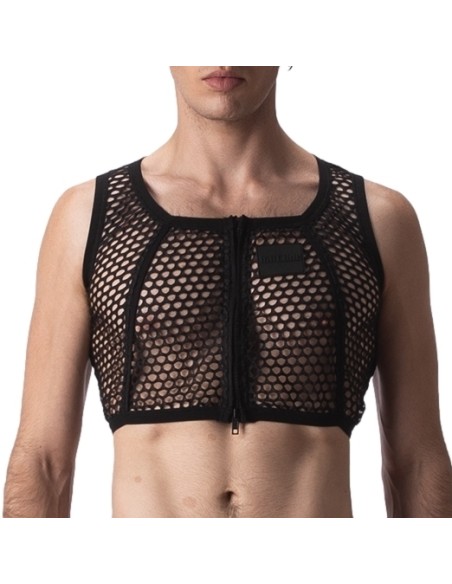 Crop Top Filet Many Noir