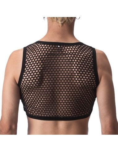 Crop Top Filet Many Noir