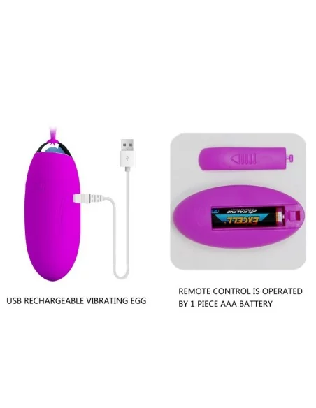 Oeuf vibrant sans fil Jenny- 7 x 2.8 cm