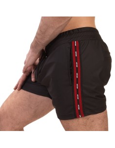 Short Zulu Noir-Rouge