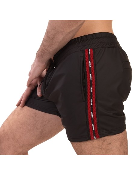 Short Zulu Noir-Rouge