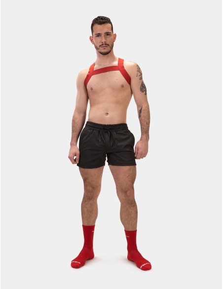 Short Zulu Noir-Rouge