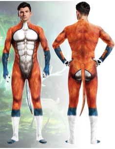 Combinaison Cosplay Chien Wild Dog Orange