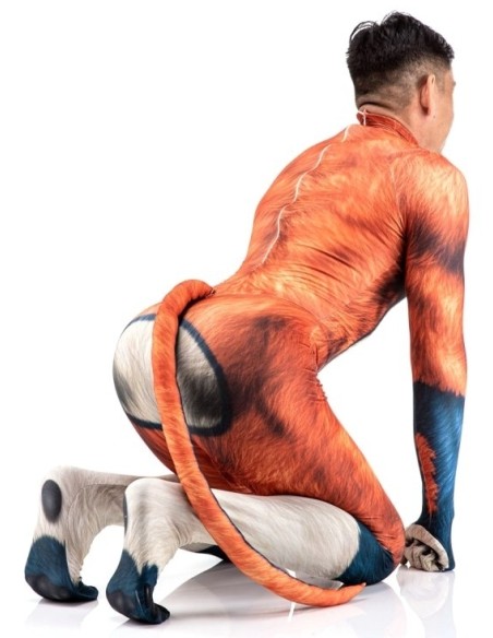 Combinaison Cosplay Chien Wild Dog Orange Combinaison Cosplay Chien Wild Dog Orange