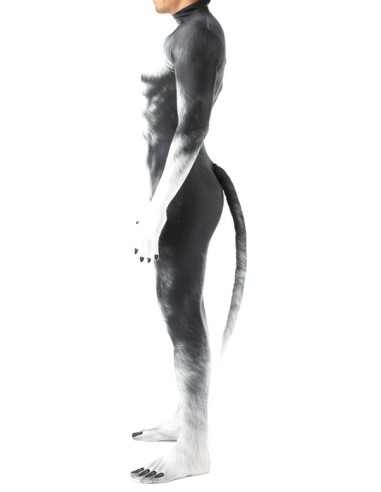 Combinaison Cosplay Chien Husky Gris