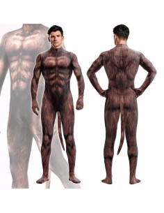 Combinaison Cosplay Loup-Garou Werewolf Marron