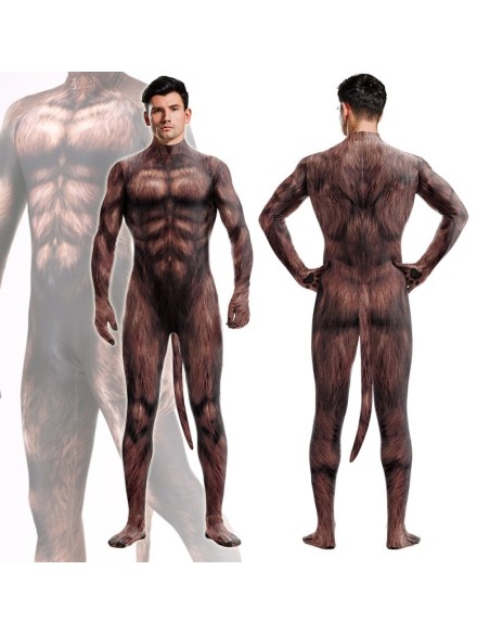 Combinaison Cosplay Loup-Garou Werewolf Marron Combinaison Cosplay Loup-Garou Werewolf Marron