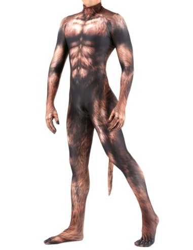 Combinaison Cosplay Loup-Garou Werewolf Marron