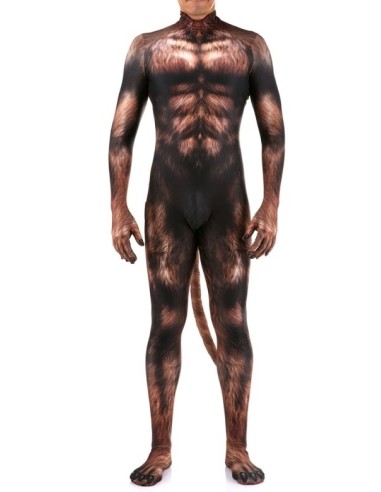 Combinaison Cosplay Loup-Garou Werewolf Marron