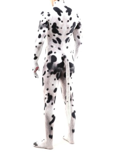 Combinaison Cosplay Chien Dalmatien Noir-Blanc