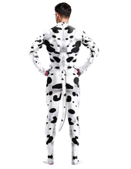 Combinaison Cosplay Chien Dalmatien Noir-Blanc Combinaison Cosplay Chien Dalmatien Noir-Blanc