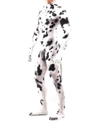 Combinaison Cosplay Chien Dalmatien Noir-Blanc