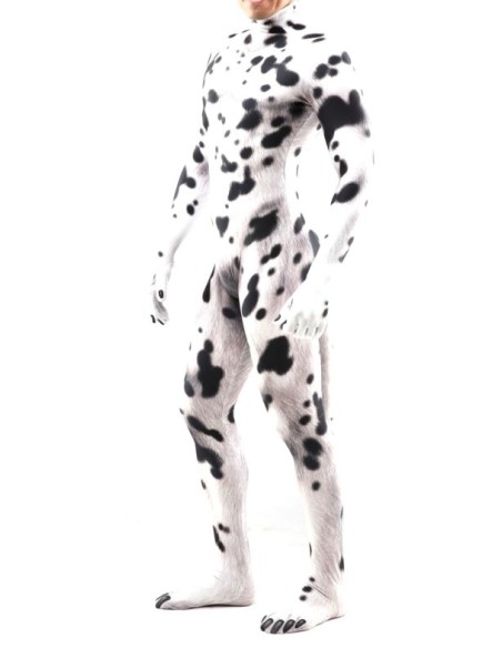 Combinaison Cosplay Chien Dalmatien Noir-Blanc Combinaison Cosplay Chien Dalmatien Noir-Blanc