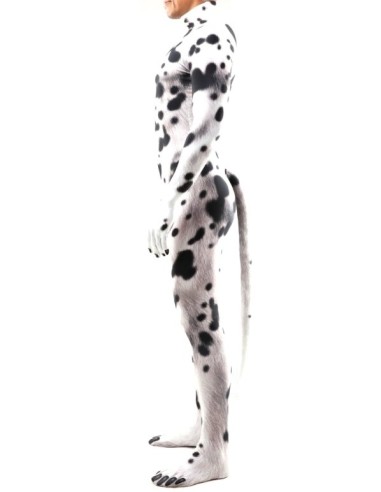Combinaison Cosplay Chien Dalmatien Noir-Blanc