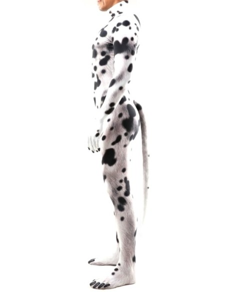 Combinaison Cosplay Chien Dalmatien Noir-Blanc Combinaison Cosplay Chien Dalmatien Noir-Blanc