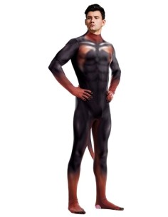 Combinaison Cosplay Doberman Noire et Feu