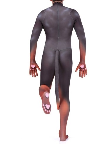 Combinaison Cosplay Doberman Noire et Feu