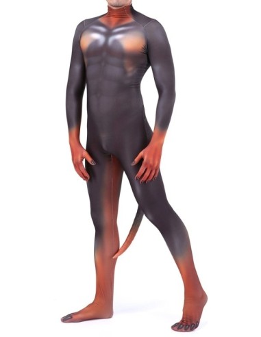 Combinaison Cosplay Doberman Noire et Feu