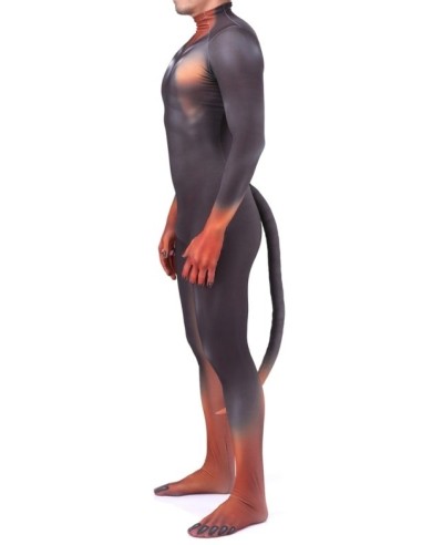 Combinaison Cosplay Doberman Noire et Feu