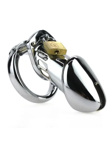 Cage de chasteté STEEL PADLOCK 12 x 3.5cm