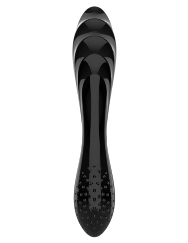 Gode en verre Dazzling Crystal 1 - 18 x 3.6cm Noir