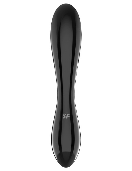 Gode en verre Dazzling Crystal 1 - 18 x 3.6cm Noir