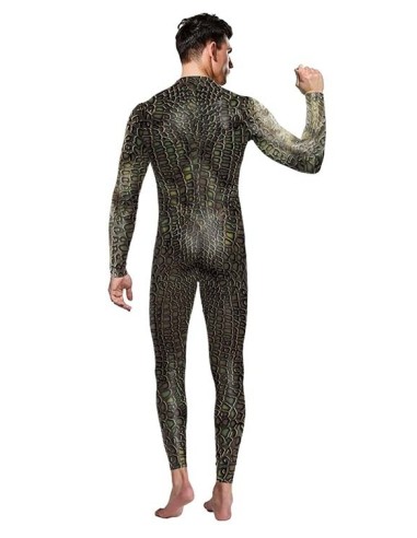 Combinaison Cosplay Reptile Serpent Vert