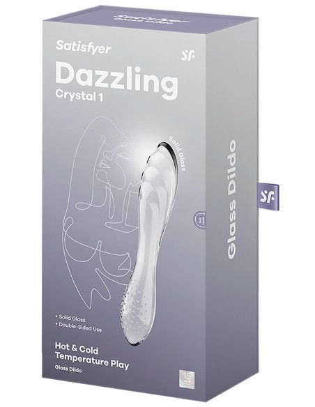 Gode en verre Dazzling Crystal 1 - 18 x 3.6cm Transparent Gode en verre Dazzling Crystal 1 - 18 x 3.6cm Transparent