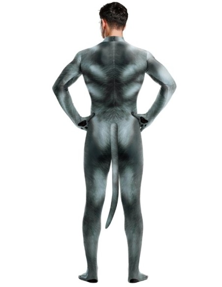 Combinaison Cosplay Loup Wolf Gris