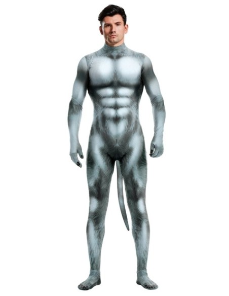 Combinaison Cosplay Loup Wolf Gris