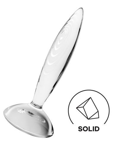 Plug en verre Sparkling Crystal 16 x 3.5cm Transparent