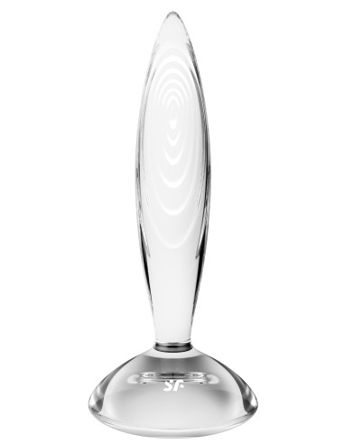 Plug en verre Sparkling Crystal 16 x 3.5cm Transparent