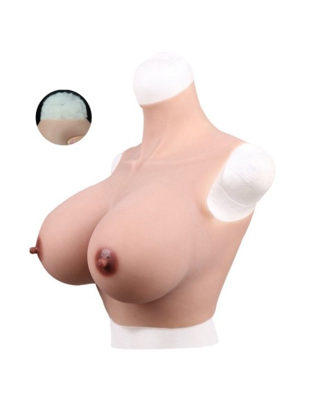 Buste Seins Coton Col haut Bonnet D