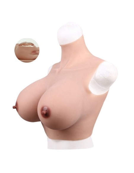 Buste Seins Silicone Col haut Bonnet C Buste Seins Silicone Col haut Bonnet C
