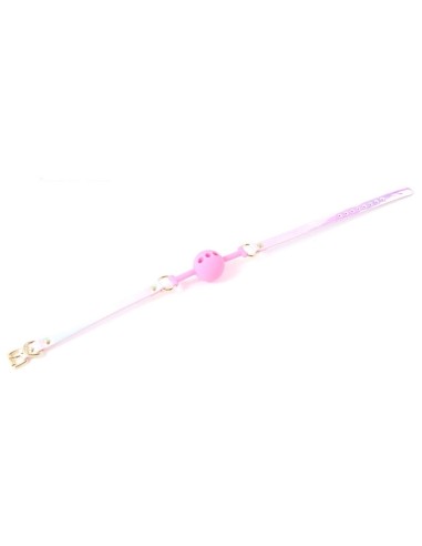 Bâillon Boule Laser Rose