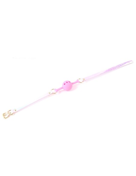 Bâillon Boule Laser Rose
