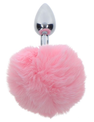 Plug Pompom 6 x 2.7cm Rose