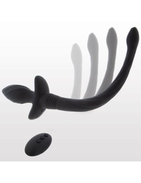 Plug Vibrant Queue de Chien Wiggle Tail 9 x 4cm Noir Plug Vibrant Queue de Chien Wiggle Tail 9 x 4cm Noir