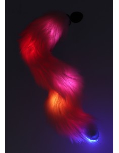 Plug avec queue Licorne Led 6 x 2.8cm Rose