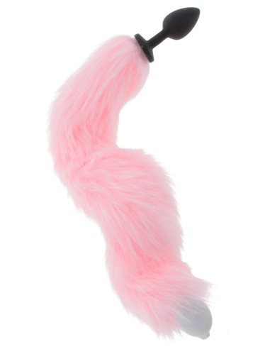 Plug avec queue Licorne Led 6 x 2.8cm Rose