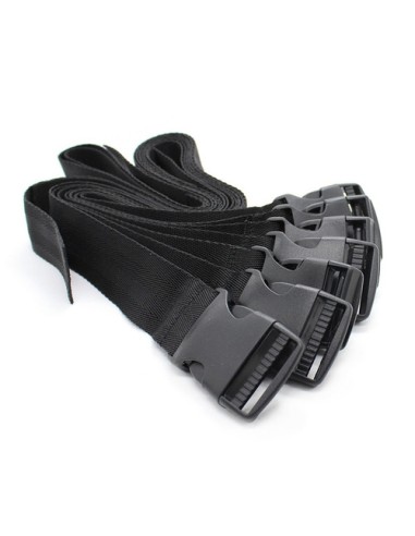Lot de 7 Sangles Attaches Camisole Claps Noires