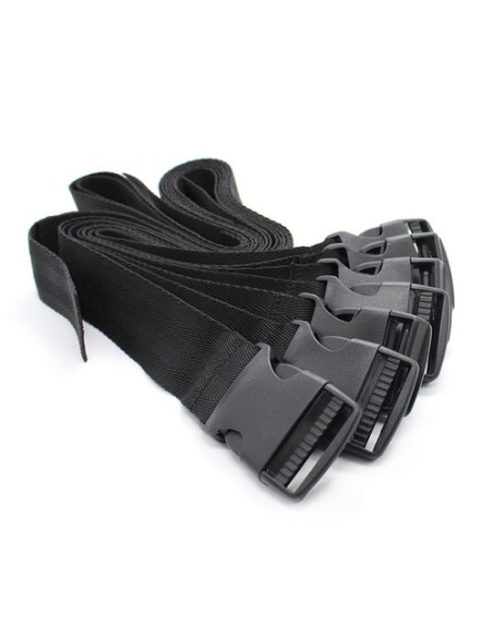 Lot de 7 Sangles Attaches Camisole Claps Noires