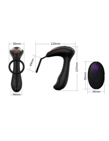 Stimulateur prostatique vibrant MASSAGE 10 x 4.3cm