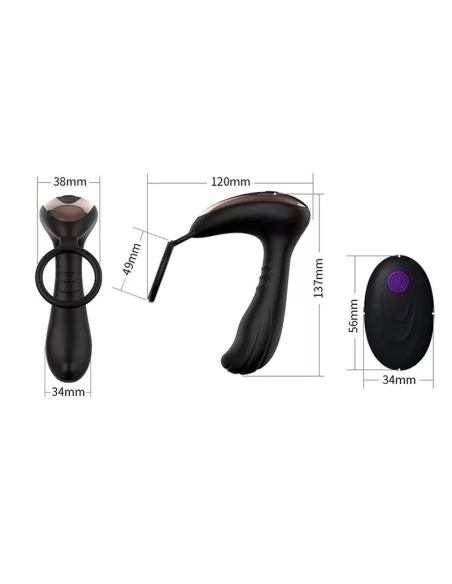 Stimulateur prostatique vibrant MASSAGE 10 x 4.3cm