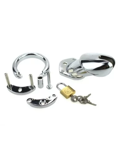 Cage de chasteté STEEL PADLOCK 12 x 3.5cm