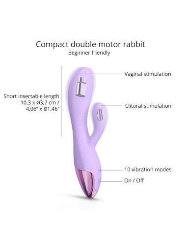 Vibro Rabbit Funky Bunny Love to Love Mauve