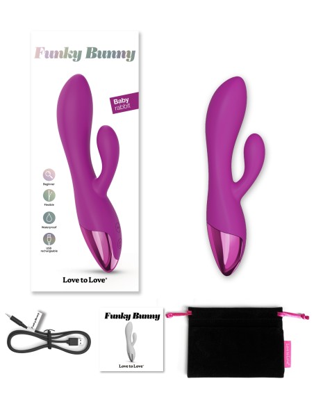 Vibro Rabbit Funky Bunny Love to Love Fuchsia