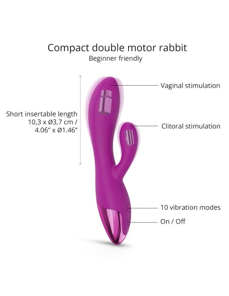 Vibro Rabbit Funky Bunny Love to Love Fuchsia